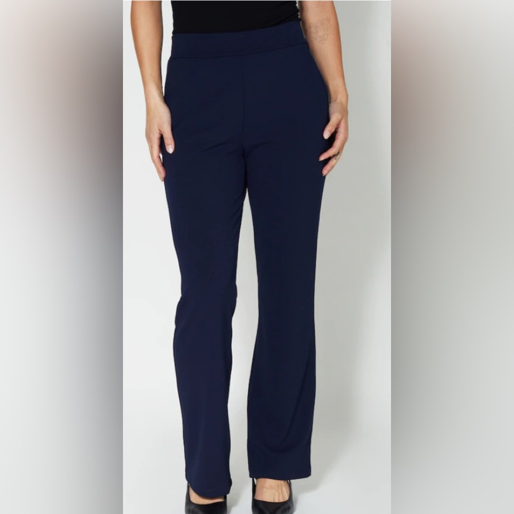 Kim & Co straight leg Elegant Navy Women's Pants size Large
